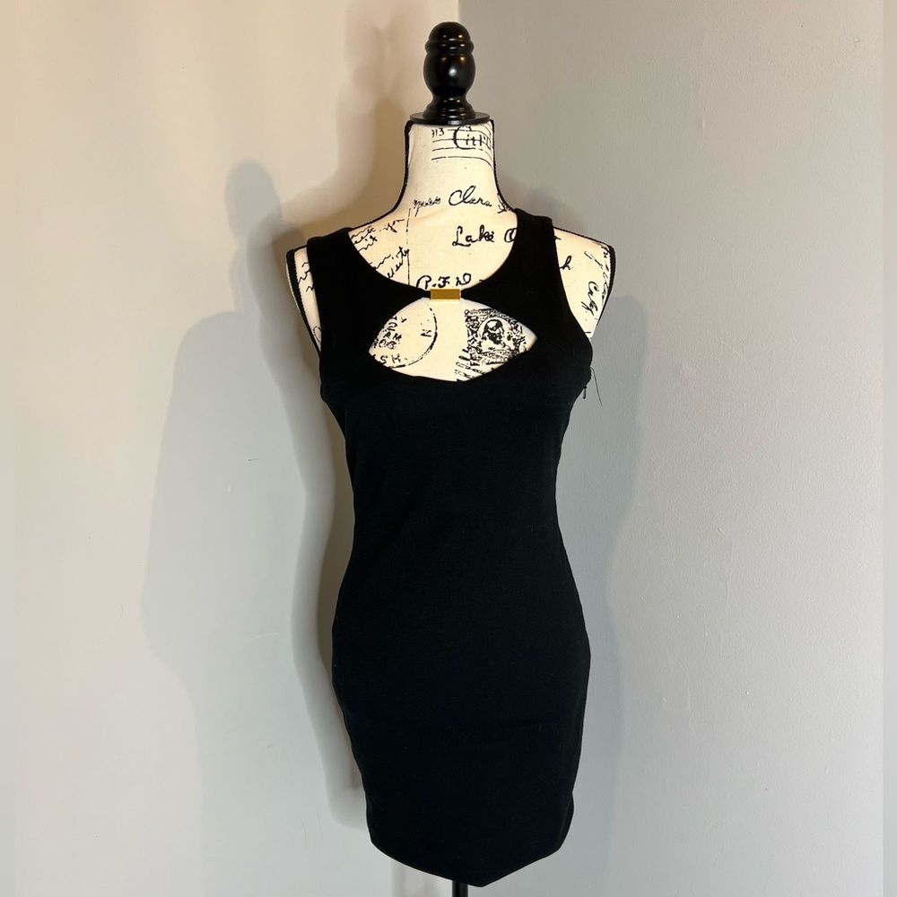 Asos Petite | Black And Gold Dress